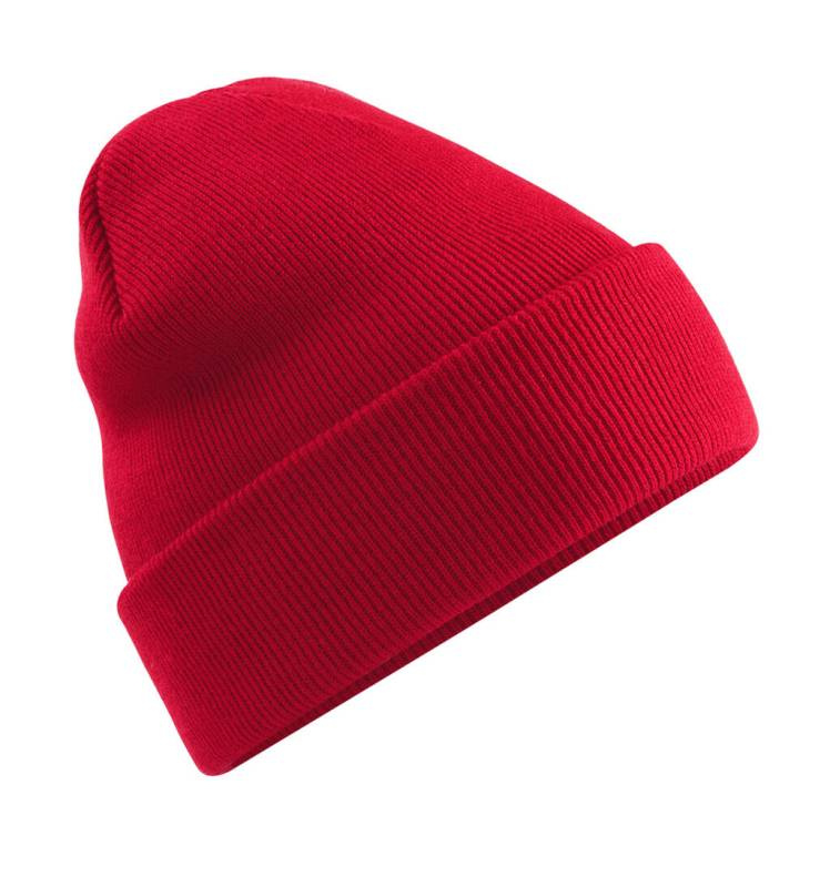 Оригинальная шапка-бини Polylana® с отворотом, Классический красный - Beechfield (1)