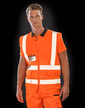 Защитный жилет Executive Cool Mesh, Флуоресцентный желтый - Result Safe-Guard (3)