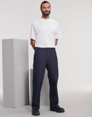 Рабочие брюки из саржи, длина 34 дюйма., цвет: французский тёмно-синий - Russell Athletic, Французский военно-морской флот (4)
