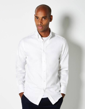 Рубашка Оксфорд премиум-класса, приталенного кроя., цвет: светло-голубой – Kustom Kit (2)