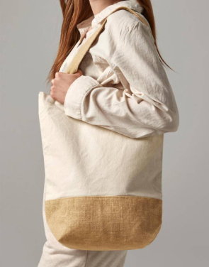Сумка-шоппер из джутовой ткани, цвет: натуральный – Westford Mill (2)