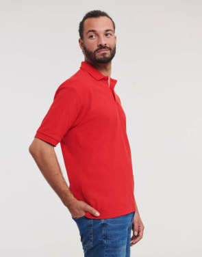 Классическая мужская рубашка поло из поликоттона, цвет: белый – Russell Athletic (3)