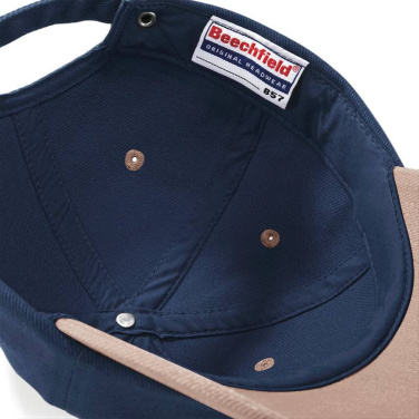 Низкопрофильная кепка из плотного ворсистого хлопка, цвет: французский тёмно-синий – Beechfield, Французский военно-морской флот (3)