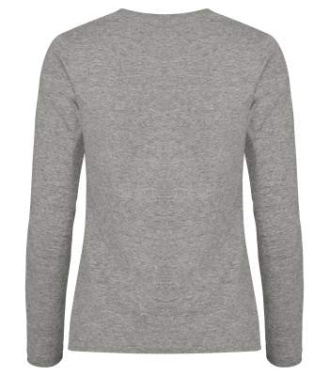 Premium L/S – футболка (для женщин), Серый меланж - Clique (2)
