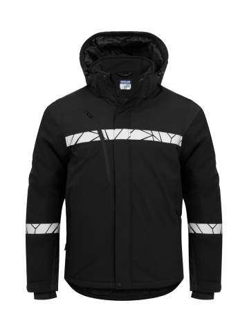 7413, PADDED 9910-VIZ – куртка софтшелл, Черный - ProJob (1)