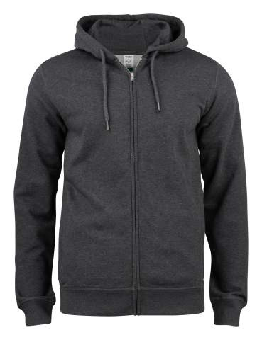 Premium OC Hoody – кофта на молнии, антрацитовый меланж – Clique (1)