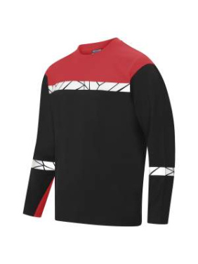 7002 LONG SLEEVE 9910-VIZ – футболка, Черный/Красный - ProJob (2)