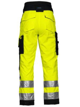 6514 – брюки, EN ISO 20471 CLASS 2, Жёлтый/Чёрный - ProJob (2)