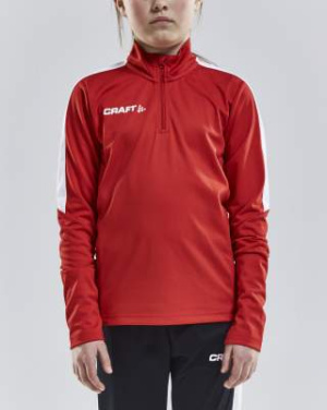 Progress Halfzip LS – футболка (для детей), Ярко-красный - Craft (2)