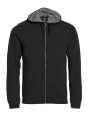 Classic Hoody – кофта на молнии, черный