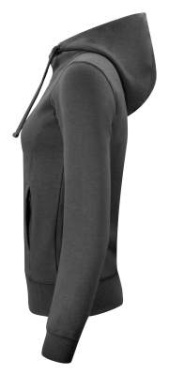 Classic Hoody – кофта на молнии (для женщин), антрацитовый меланж - Clique (3)