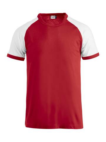 Raglan-T – футболка, красно-белый - Clique (1)
