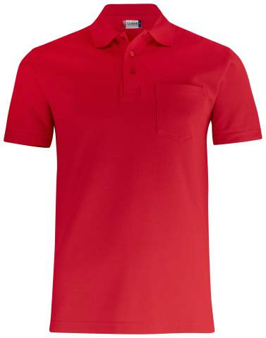 Basic Pocket – рубашка поло, красный – Clique (1)