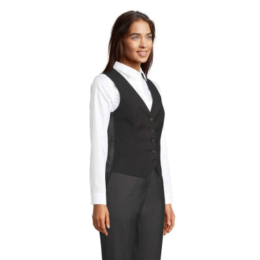MAX WOMEN WAISTCOAT, Глубокий черный, изображение товара (2)