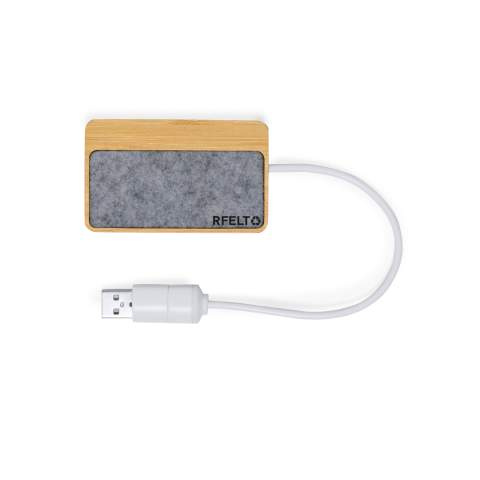 USB-концентратор Barney, Серый – Makito (1)