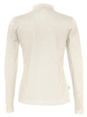 Long Sleeve Lady – рубашка поло, Молочно-белый - Cottover (2)