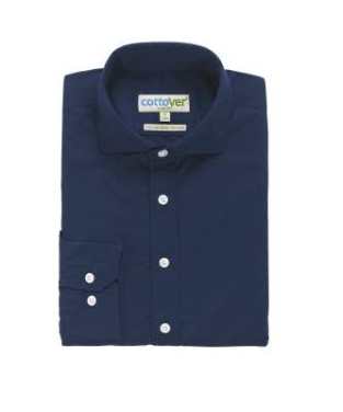 Twill Slim Fit Man – рубашка, Тёмно-синий - Cottover (3)