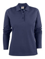 Surf Long Sleeve Pique – рубашка поло (для женщин), Очень тёмно-синий