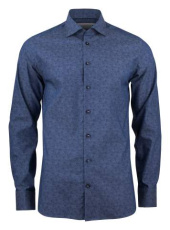 PB143 Twill Regular Fit – рубашка (для мужчин), Индиго с узором пейсли