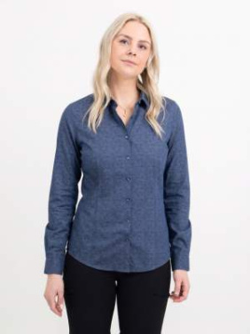 PB143 Twill – рубашка (для женщин), Индиго с узором пейсли - J.Harvest & Frost (2)
