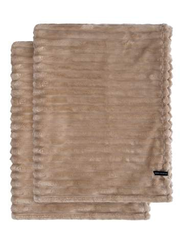 Cozy 2-pack – плед, Латте – Kosta Linnewäfveri (1)