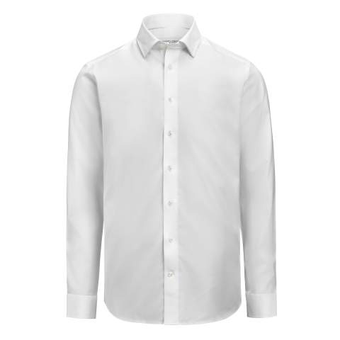 GB02 Twill Stretch Slim Fit – рубашка, Белый – J.Harvest & Frost (1)