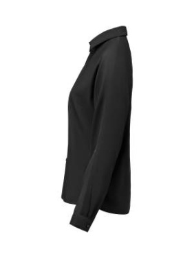 Crepe Satin Blouse – рубашка, Черный – J.Harvest & Frost (4)