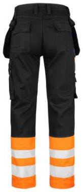 2277 Craftsman Hi-Vis – брюки, черный/оранжевый – Jobman (3)