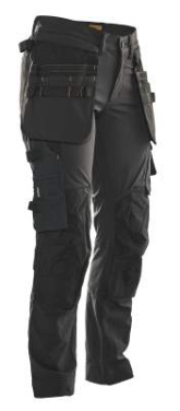 2371 Craftsman Stretch – брюки (для женщин), черный – Jobman (3)