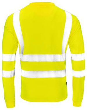 5593 Long sleeve Hi-Vis – футболка, желтый – Jobman (3)