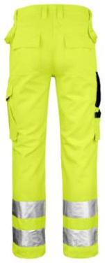 2377 Craftsman Hi-Vis – брюки, желтый/темно-синий – Jobman (3)