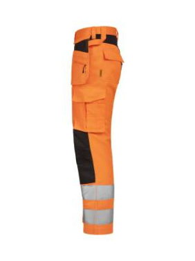 2379 Craftsman Stretch Hi-vis – брюки, Оранжевый / Черный – Jobman (2)