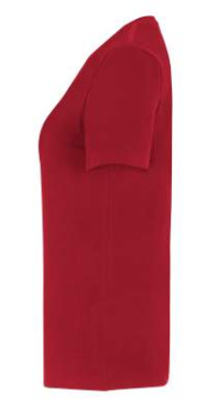 Stretch Lady T-shirt – свитер с V-образным вырезом, Красный – Cottover (4)