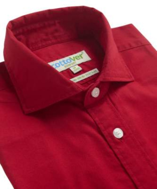 Twill Comfort Man – рубашка, Красный – Cottover (3)