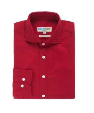 Twill Comfort Man – рубашка, Красный – Cottover (4)