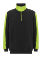 Modena Halfzip – свитшот, Черный/Желтый (светоотражающий)