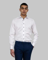 RB20 Twill Slim – рубашка (для мужчин), Белый/Темно-синий