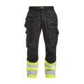 2134 Craftsman Core Stretch Hi-Vis – брюки, черный/желтый