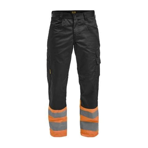 2314 Service Hi-Vis – брюки, черный/оранжевый – Jobman (1)