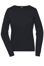 Женский пуловер с круглым вырезом