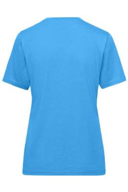 Женская рабочая футболка BIO Workwear OCS Blended, аква – James & Nicholson (4)