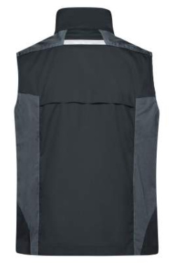 Рабочий жилет – STRONG, черный/антрацитовый – James & Nicholson (4)