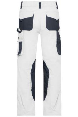 Рабочие брюки – STRONG, белый/антрацитовый – James & Nicholson (4)