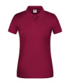 Женская рабочая рубашка-поло BIO Workwear Polo OCS Blended, вино