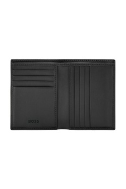 Складной держатель для карт Double B Saffiano чёрный, изображение товара (2)