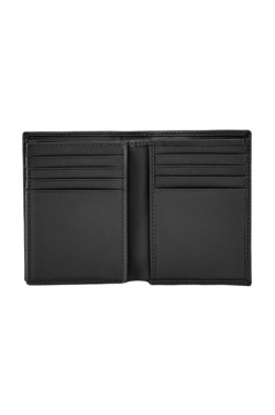 Держатель для карт с клапаном Double B Saffiano чёрный, изображение товара (2)