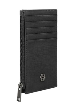 Держатель для карт Double B Saffiano чёрный, изображение товара (4)