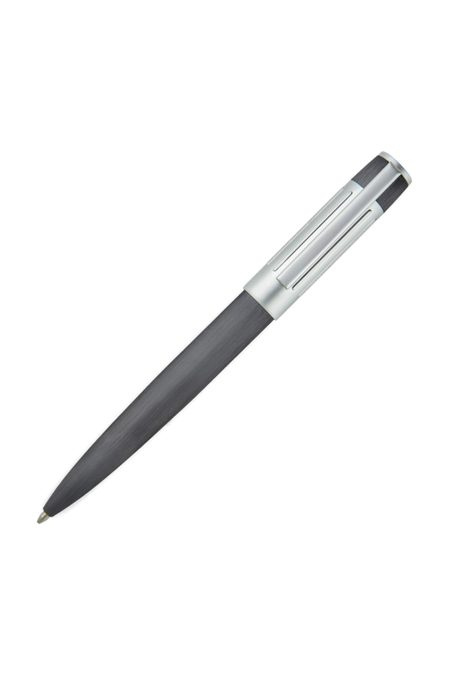 Шариковая ручка Gear Ribs, металлически-серая, изображение товара (1)