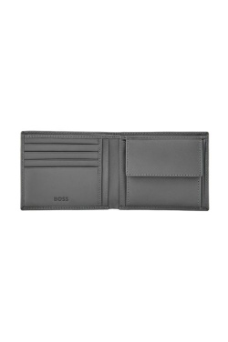 Денежный кошелек Double B Saffiano серый, изображение товара (2)