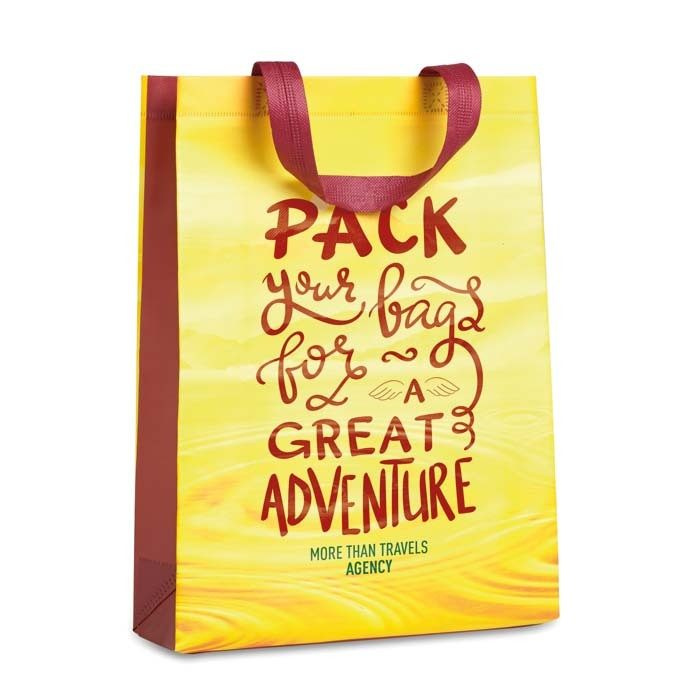 Вертикальный пакет для покупок (термосварка): 30х38х10 см., изображение товара